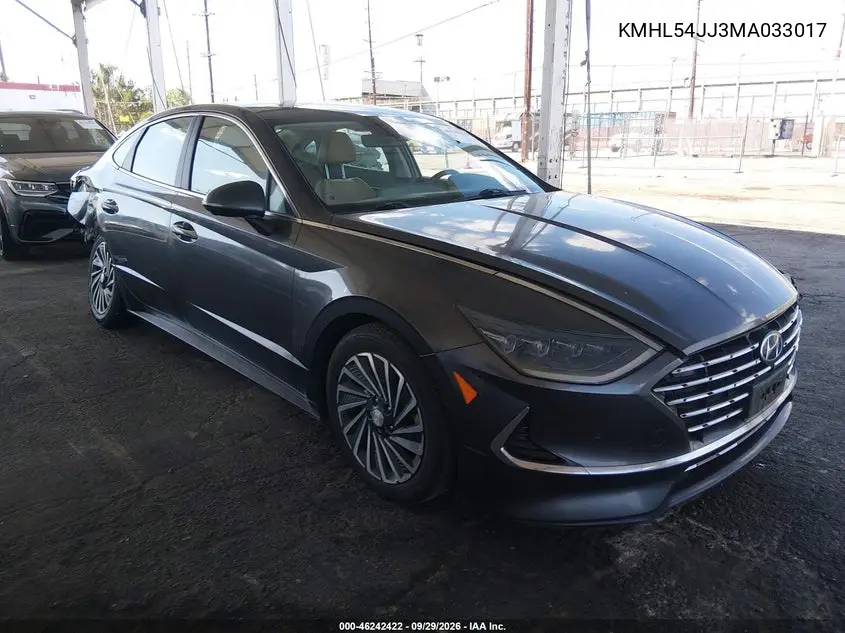 HYUNDAI SONATA 2021, VIN KMHL54JJ3MA033017