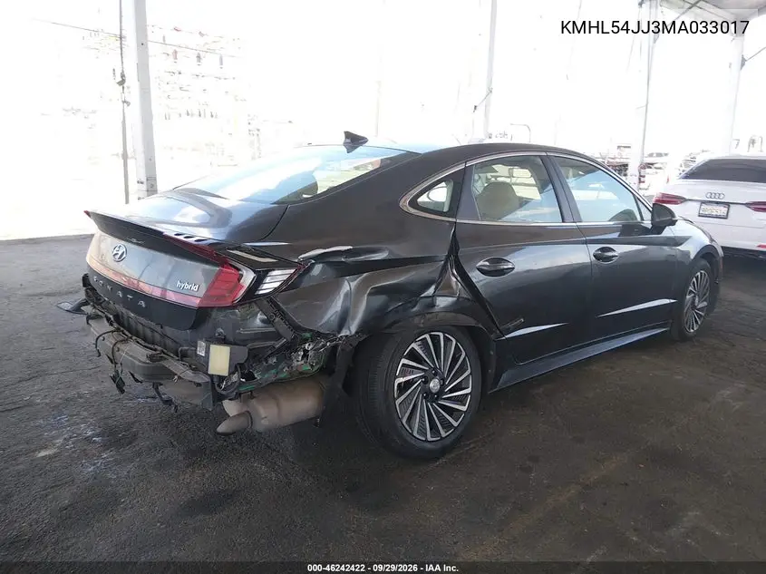 2021 HYUNDAI SONATA VIN KMHL54JJ3MA033017 — фото 4