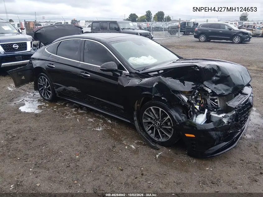 HYUNDAI SONATA 2021, VIN 5NPEH4J27MH124653