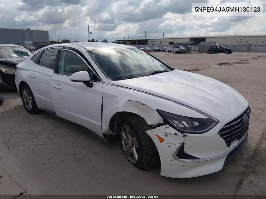 HYUNDAI SONATA 2021, VIN 5NPEG4JA5MH130123