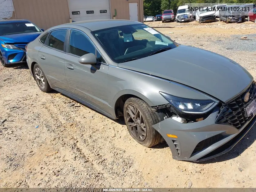 HYUNDAI SONATA 2021, VIN 5NPEL4JAXMH102331
