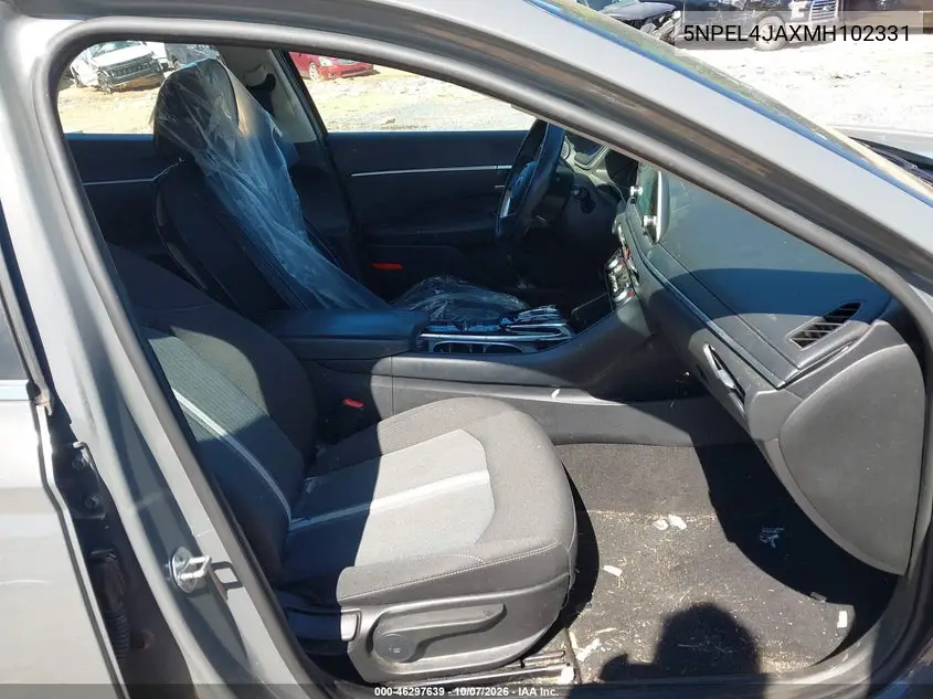 2021 HYUNDAI SONATA VIN 5NPEL4JAXMH102331 — фото 5