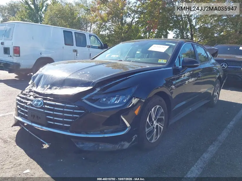 2021 HYUNDAI SONATA VIN KMHL24JJ2MA035947 — фото 2