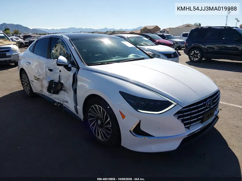 HYUNDAI SONATA 2021, VIN KMHL54JJ3MA019988