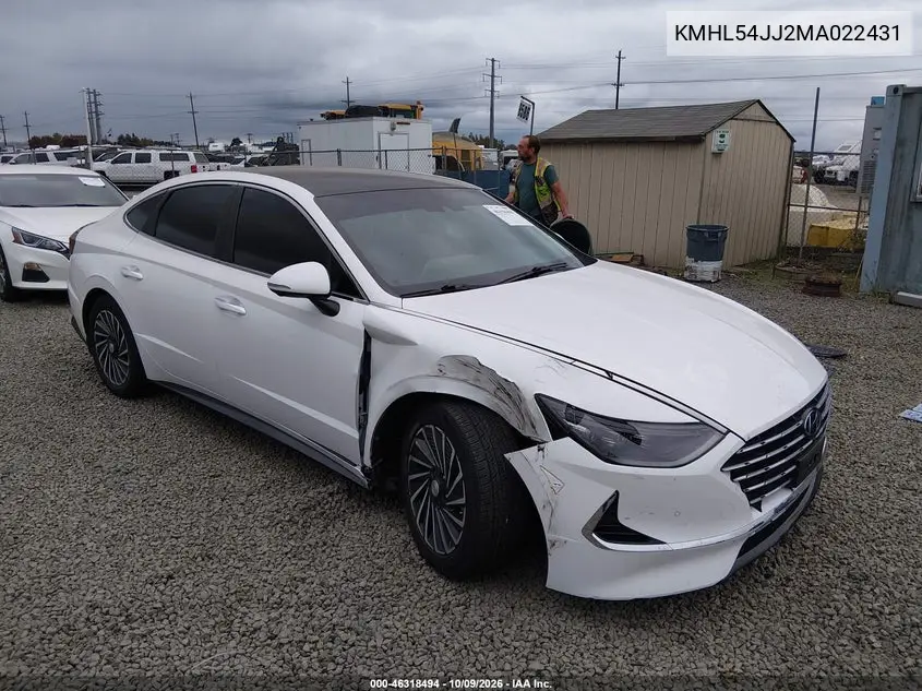HYUNDAI SONATA 2021, VIN KMHL54JJ2MA022431