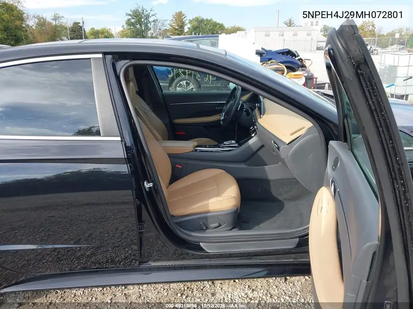 2021 HYUNDAI SONATA VIN 5NPEH4J29MH072801 — фото 5