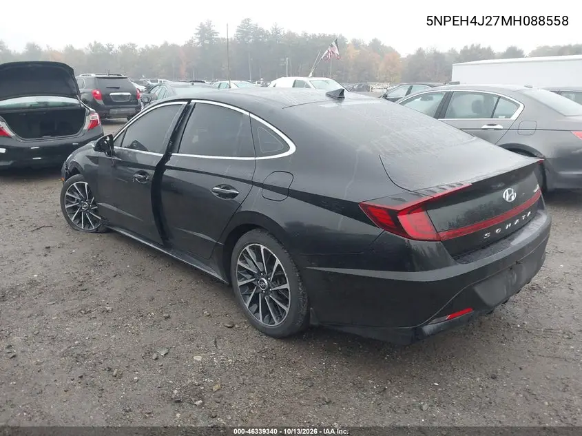 2021 HYUNDAI SONATA VIN 5NPEH4J27MH088558 — фото 3