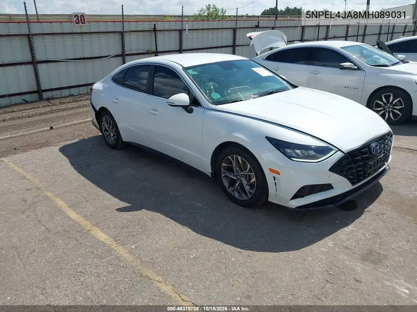 HYUNDAI SONATA 2021, VIN 5NPEL4JA8MH089031