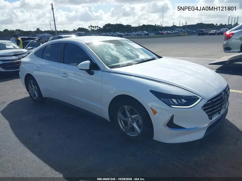 HYUNDAI SONATA 2021, VIN 5NPEG4JA0MH121801