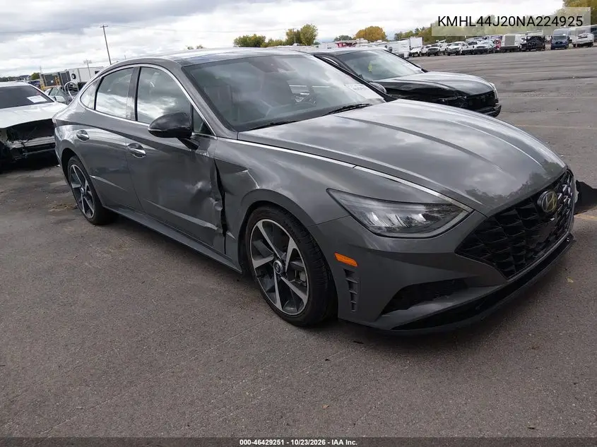 HYUNDAI SONATA 2022, VIN KMHL44J20NA224925