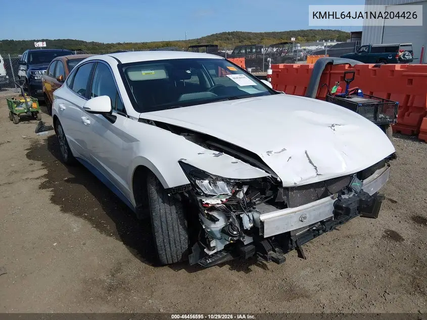 HYUNDAI SONATA 2022, VIN KMHL64JA1NA204426