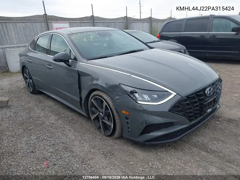 HYUNDAI SONATA 2023, VIN KMHL44J22PA315424