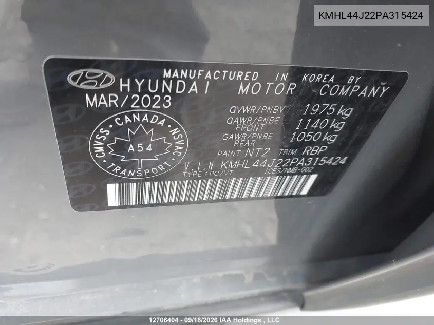 2023 HYUNDAI SONATA VIN KMHL44J22PA315424 — фото 17