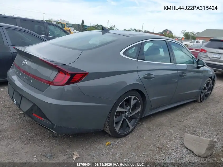 2023 HYUNDAI SONATA VIN KMHL44J22PA315424 — фото 4