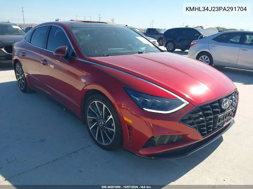 HYUNDAI SONATA 2023, VIN KMHL34J23PA291704