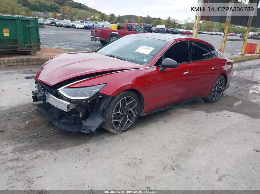 2023 HYUNDAI SONATA VIN KMHL14JC2PA336789 — фото 2