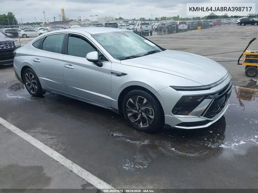HYUNDAI SONATA 2024, VIN KMHL64JA8RA398717