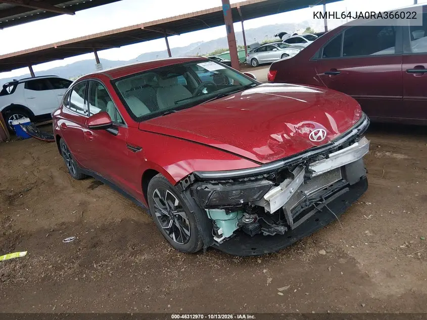 HYUNDAI SONATA 2024, VIN KMHL64JA0RA366022