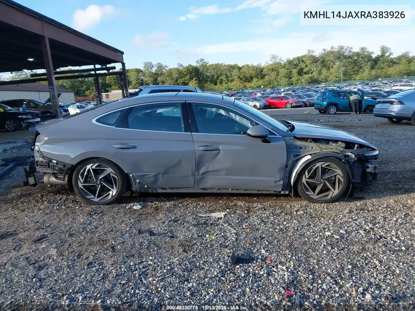 2024 HYUNDAI SONATA VIN KMHL14JAXRA383926 — фото 14