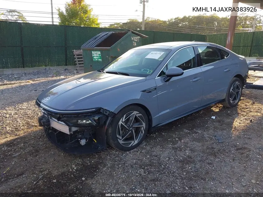 2024 HYUNDAI SONATA VIN KMHL14JAXRA383926 — фото 2