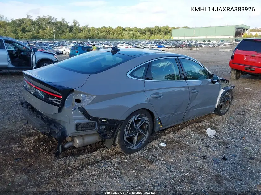 2024 HYUNDAI SONATA VIN KMHL14JAXRA383926 — фото 4