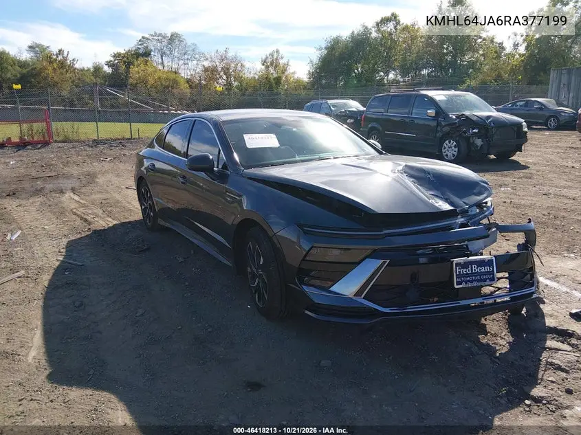 HYUNDAI SONATA 2024, VIN KMHL64JA6RA377199