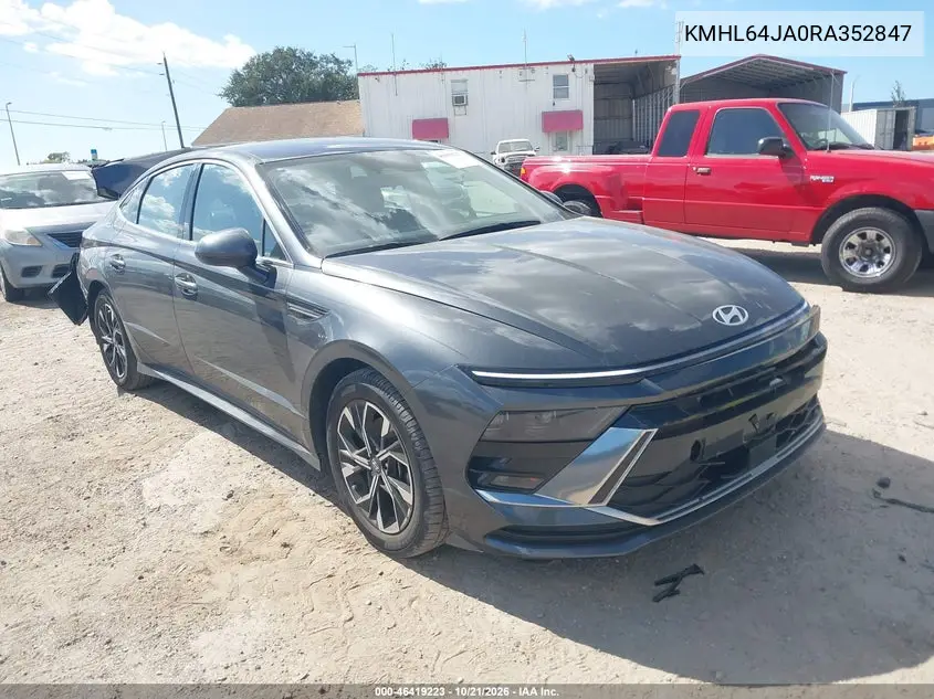 HYUNDAI SONATA 2024, VIN KMHL64JA0RA352847