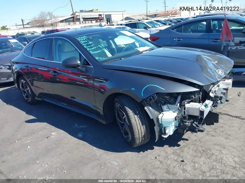 HYUNDAI SONATA 2024, VIN KMHL14JA2RA419222
