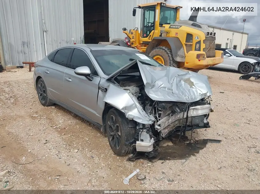 HYUNDAI SONATA 2024, VIN KMHL64JA2RA424602