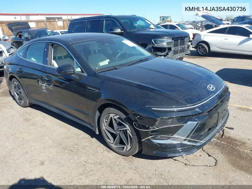 HYUNDAI SONATA 2025, VIN KMHL14JA3SA430736