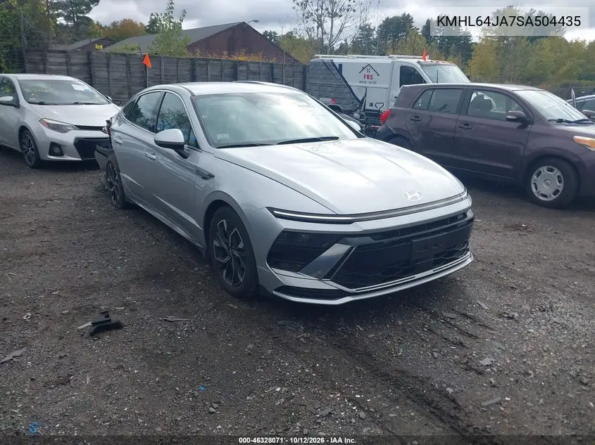 HYUNDAI SONATA 2025, VIN KMHL64JA7SA504435