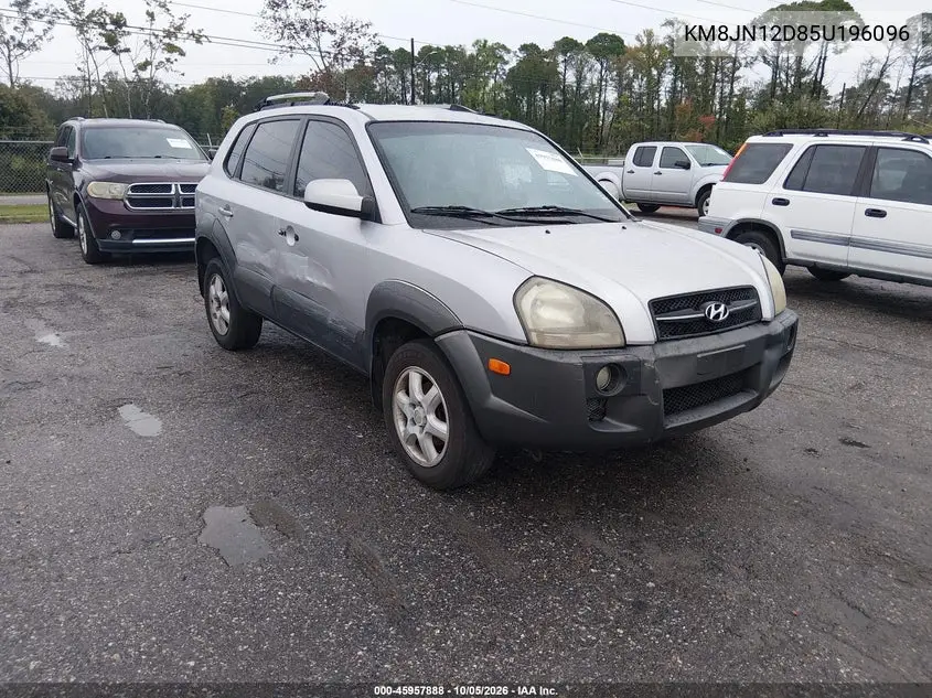 HYUNDAI TUCSON 2005, VIN KM8JN12D85U196096