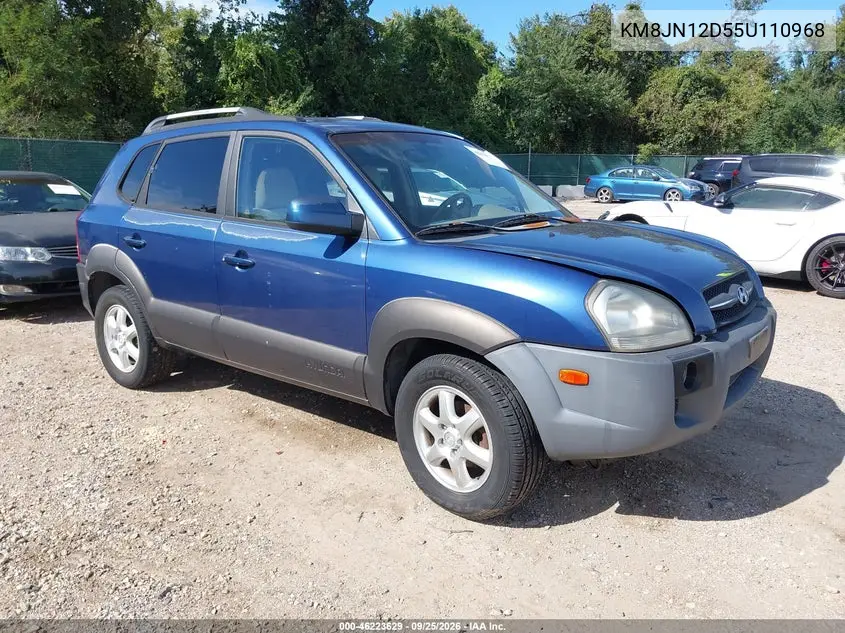 HYUNDAI TUCSON 2005, VIN KM8JN12D55U110968
