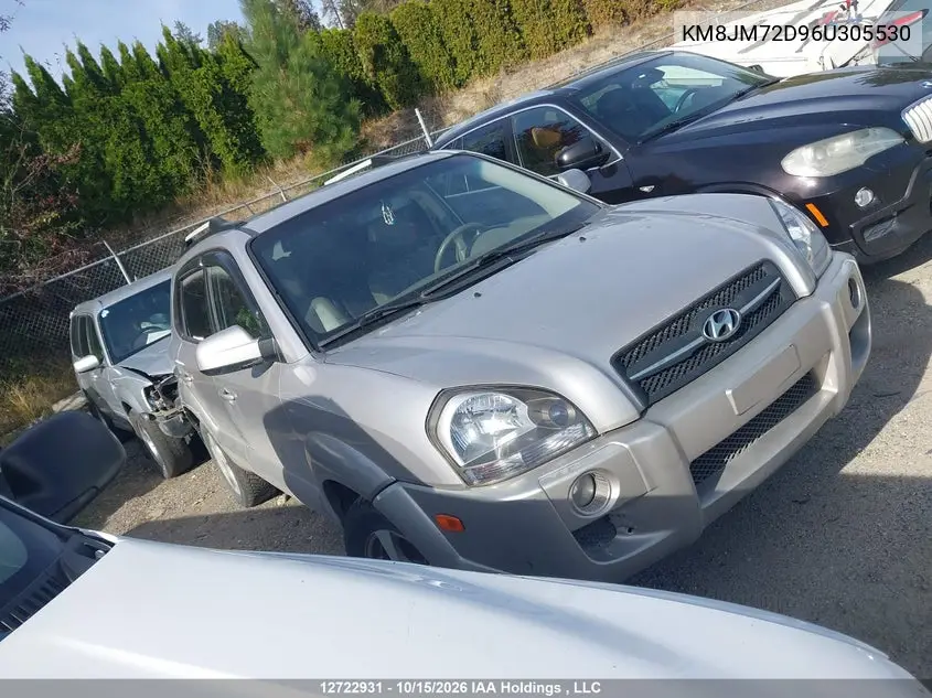 HYUNDAI TUCSON 2006, VIN KM8JM72D96U305530