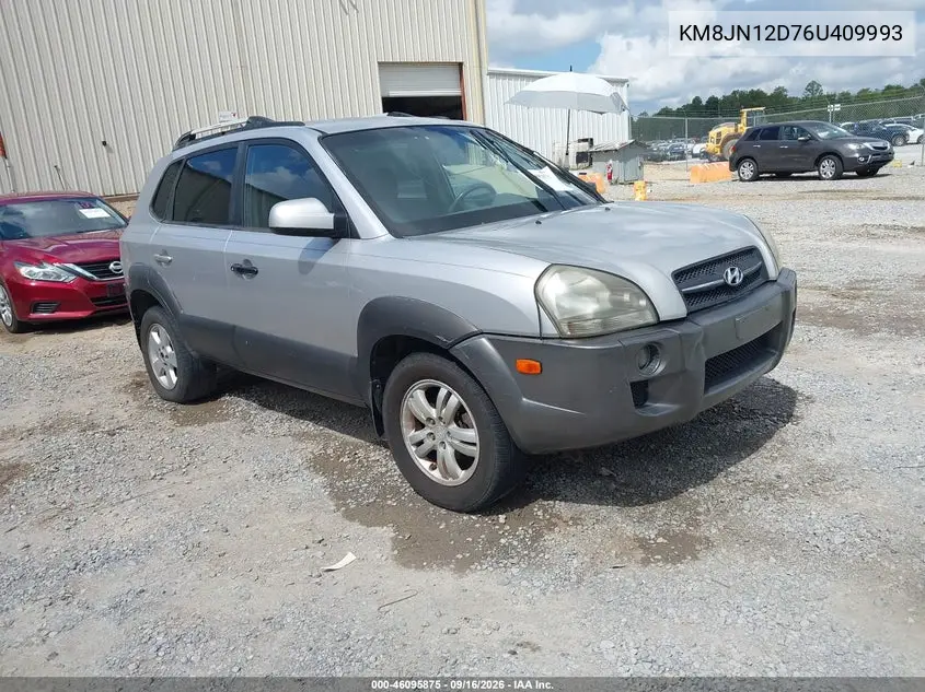 HYUNDAI TUCSON 2006, VIN KM8JN12D76U409993