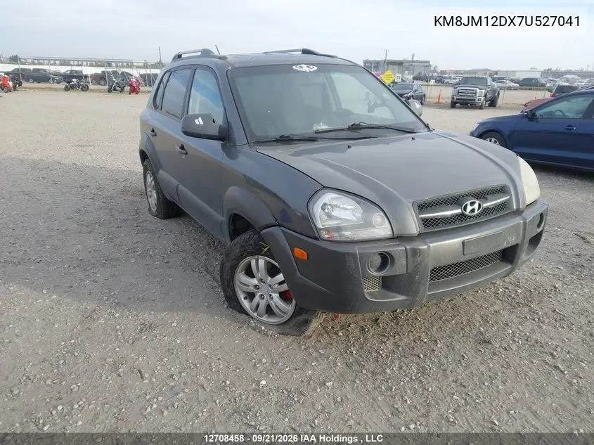 HYUNDAI TUCSON 2007, VIN KM8JM12DX7U527041