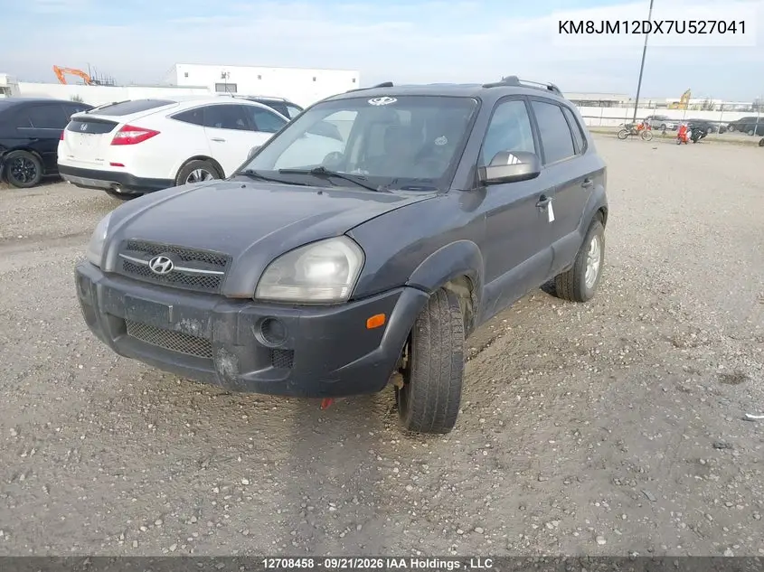 2007 HYUNDAI TUCSON VIN KM8JM12DX7U527041 — фото 2