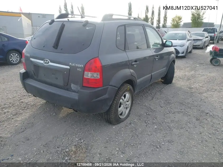 2007 HYUNDAI TUCSON VIN KM8JM12DX7U527041 — фото 4