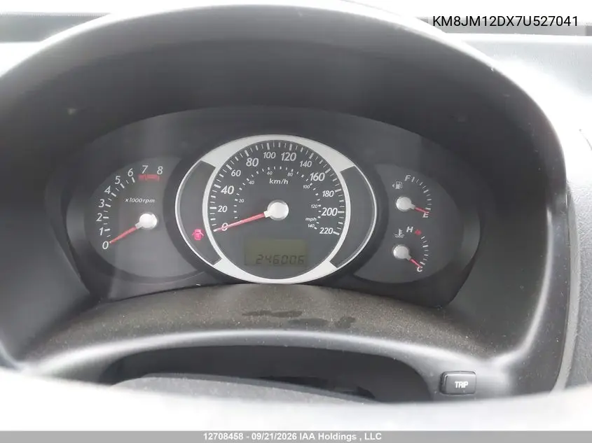 2007 HYUNDAI TUCSON VIN KM8JM12DX7U527041 — фото 7