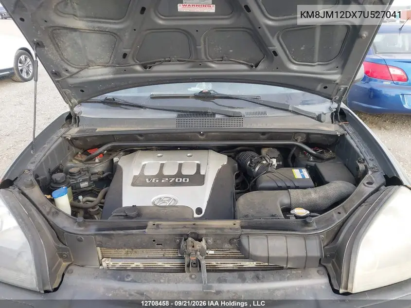 2007 HYUNDAI TUCSON VIN KM8JM12DX7U527041 — фото 9