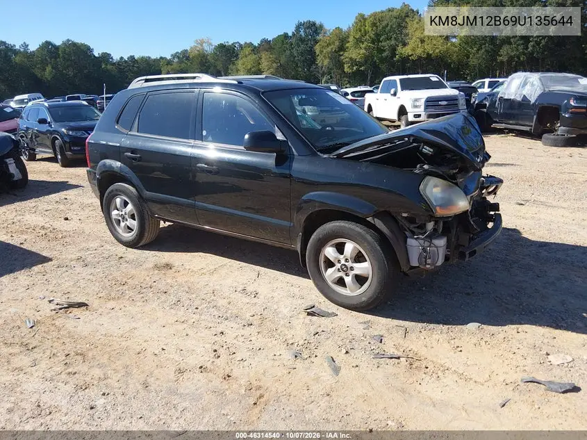 HYUNDAI TUCSON 2009, VIN KM8JM12B69U135644