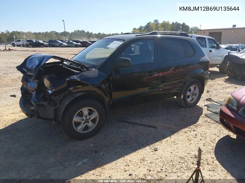 2009 HYUNDAI TUCSON VIN KM8JM12B69U135644 — фото 2