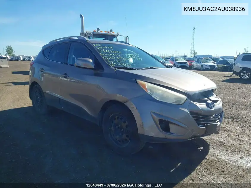 HYUNDAI TUCSON 2010, VIN KM8JU3AC2AU038936