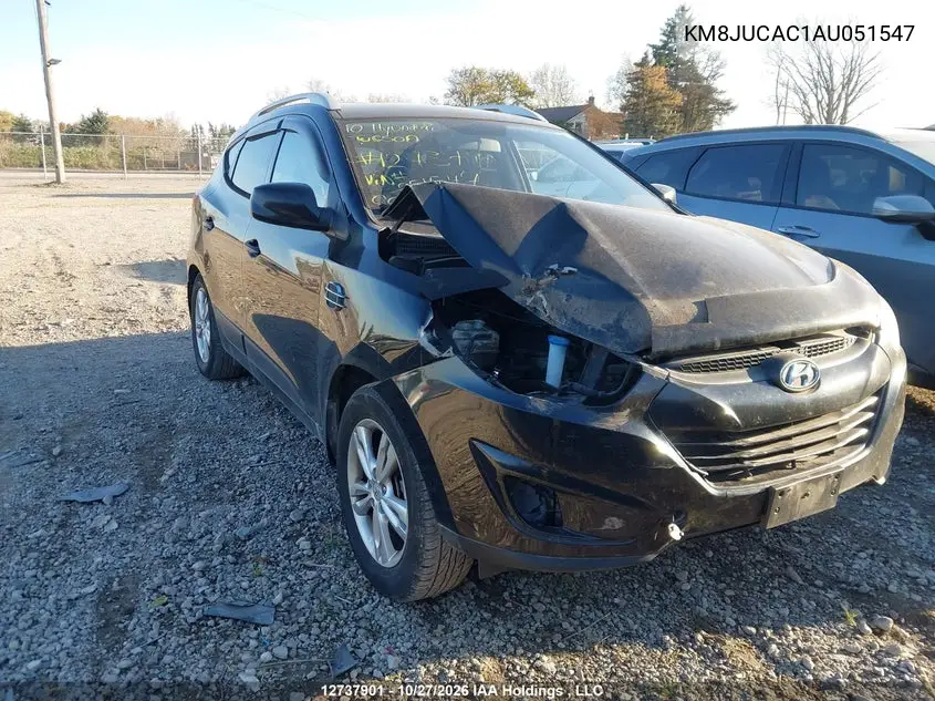 HYUNDAI TUCSON 2010, VIN KM8JUCAC1AU051547