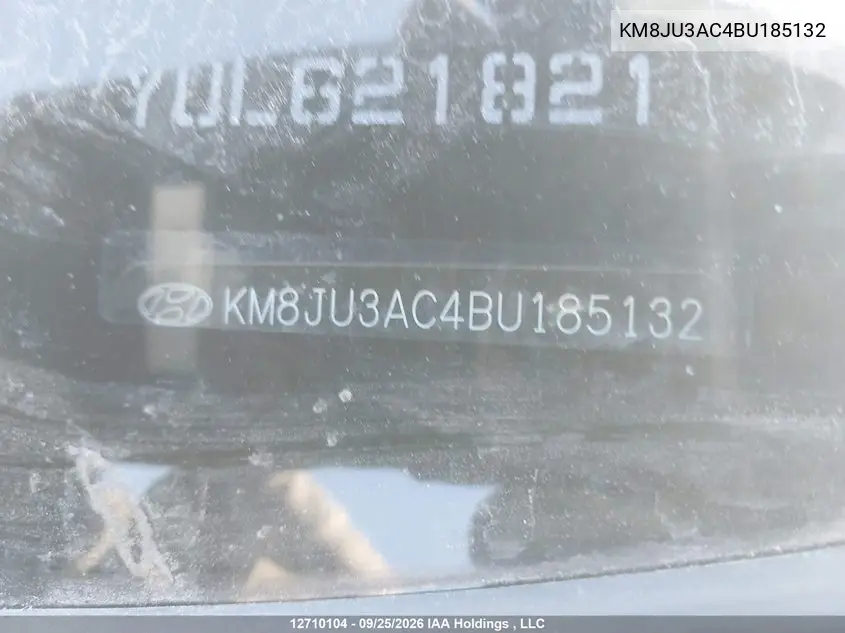 2011 HYUNDAI TUCSON VIN KM8JU3AC4BU185132 — фото 20