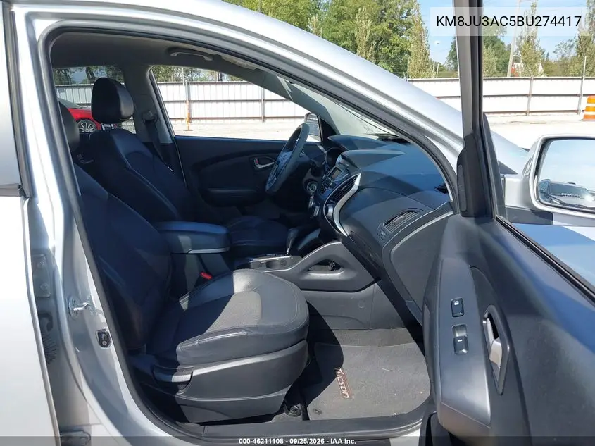 2011 HYUNDAI TUCSON VIN KM8JU3AC5BU274417 — фото 5