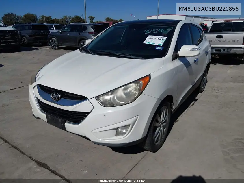 2011 HYUNDAI TUCSON VIN KM8JU3AC3BU220856 — фото 2