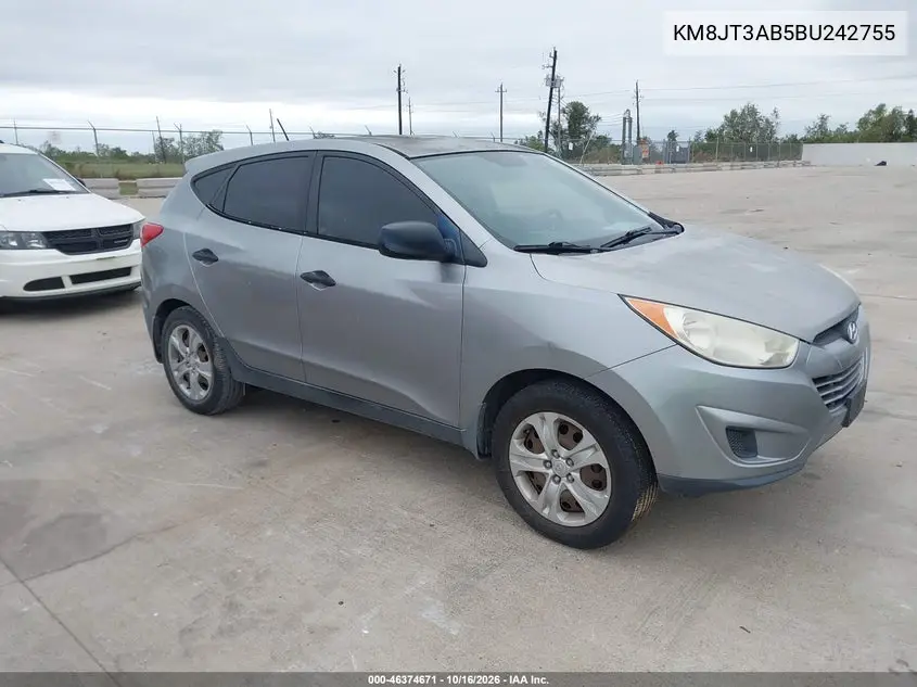HYUNDAI TUCSON 2011, VIN KM8JT3AB5BU242755