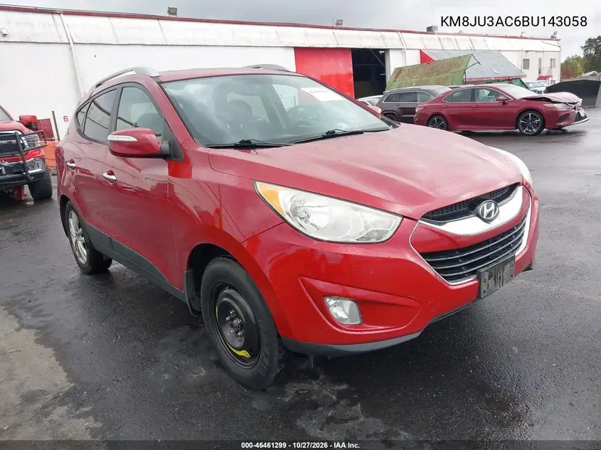 HYUNDAI TUCSON 2011, VIN KM8JU3AC6BU143058