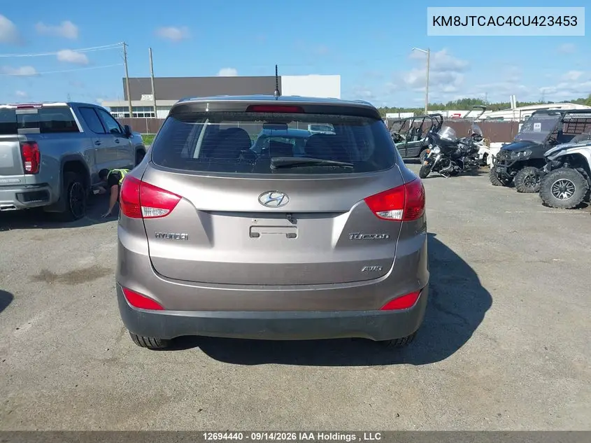 2012 HYUNDAI TUCSON VIN KM8JTCAC4CU423453 — фото 16